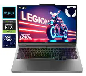 Lenovo Legion 5i 16" WQXGA Gaming Laptop NVIDIA GeForce RTX 5060 GDDR7 Intel Core Ultra 9 275HX (Beat i9-14900HX) 64GB DDR5 RAM 2TB SSD RGB Backlit KB Wi-Fi 7 BT 5.4 HDMI 2.1 Windows 11 Home Gray