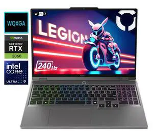Lenovo Legion 5i 16" WQXGA Gaming Laptop NVIDIA GeForce RTX 5060 GDDR7 Intel Core Ultra 9 275HX (Beat i9-14900HX) 32GB DDR5 RAM 512GB SSD RGB Backlit KB Wi-Fi 7 BT 5.4 HDMI 2.1 Windows 11 Home Gray