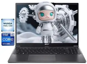 Acer Aspire Go 15 Business and School Laptop 15.3" WUXGA IPS Intel core i5-1334U (Beat Intel core 5 120U) 64GB DDR5 RAM 1TB SSD Intel UHD Graphics Webcam HDMI 2.1 Wi-Fi 6 USB-C Windows 11 Pro Gray