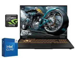 ASUS TUF Gaming Laptop 16" 165Hz IPS FHD+ Intel core i7-14650HX (Beat i9-13900HX) NVIDIA GeForce RTX 5070 64GB DDR5 RAM 4TB SSD RGB Backlit KB Wi-Fi 6E HDMI 2.1 RJ45 Webcam Windows 11 Pro Gray ASUS TUF Gaming Laptop 16" 165Hz IPS FHD+ Intel core i7-14650HX (Beat i9-13900HX) NVIDIA GeForce RTX 5070 64GB DDR5 RAM 4TB SSD RGB Backlit KB Wi-Fi 6E HDMI 2.1 RJ45 Webcam Windows 11 Pro Gray