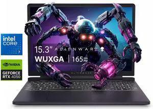 Alienware 15.3" WUXGA 165Hz Gaming Laptop Intel Core 7 240H (Beats i7-13650HX) NVIDIA GeForce RTX 4050 16GB DDR5 RAM 1TB SSD Wi-Fi 6 HDMI 2.1 RJ-45 Backlit KB Webcam 2x2W Speaker Windows 11 Pro Black Alienware 15.3" WUXGA 165Hz Gaming Laptop Intel Core 7 240H (Beats i7-13650HX) NVIDIA GeForce RTX 4050 16GB DDR5 RAM 1TB SSD Wi-Fi 6 HDMI 2.1 RJ-45 Backlit KB Webcam 2x2W Speaker Windows 11 Pro Black