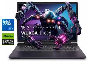 Alienware 15.3" WUXGA 165Hz Gaming Laptop Intel Core 7 240H (Beats i7-13650HX) NVIDIA GeForce RTX 4050 32GB DDR5 RAM 2TB SSD Wi-Fi 6 HDMI 2.1 RJ-45 Backlit KB Webcam 2x2W Speaker Windows 11 Home Black Alienware 15.3" WUXGA 165Hz Gaming Laptop Intel Core 7 240H (Beats i7-13650HX) NVIDIA GeForce RTX 4050 32GB DDR5 RAM 2TB SSD Wi-Fi 6 HDMI 2.1 RJ-45 Backlit KB Webcam 2x2W Speaker Windows 11 Home Black