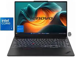 Lenovo ThinkPad E16 Gen 3 Business 16" WUXGA Intel Core 7 240H (Beat i7-13650HX) Intel Graphics 32GB DDR5 RAM 512GB SSD Wi-Fi 6E BT 5.3 FHD Cam Backlit KB FP HDMI 2.1 RJ-45 48Whr Windows 11 Pro Black Lenovo ThinkPad E16 Gen 3 Business 16" WUXGA Intel Core 7 240H (Beat i7-13650HX) Intel Graphics 32GB DDR5 RAM 512GB SSD Wi-Fi 6E BT 5.3 FHD Cam Backlit KB FP HDMI 2.1 RJ-45 48Whr Windows 11 Pro Black