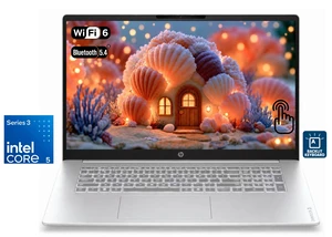 HP OmniBook 3 17.3" HD+ Touchscreen Business AI Laptop Intel core 5 315 (Beats i7-1355U) Intel Graphics 16GB DDR5 RAM 1TB SSD Backlit KB Wi-Fi 6 BT 5.4 FHD Webcam Copilot+ PC Windows 11 Home Silver HP OmniBook 3 17.3" HD+ Touchscreen Business AI Laptop Intel core 5 315 (Beats i7-1355U) Intel Graphics 16GB DDR5 RAM 1TB SSD Backlit KB Wi-Fi 6 BT 5.4 FHD Webcam Copilot+ PC Windows 11 Home Silver