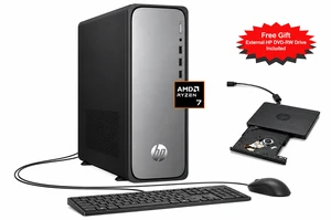HP OmniDesk Slim Business Desktop AMD Ryzen 7 7445HS (Beats Ultra 7 155U) 32GB DDR5 RAM 512GB SSD HDMI 2.1 DP 1.4 Wi-Fi 6 BT 5.4 Mouse and KB Copilot+ PC Sup Dual Display Windows 11 Pro Meteor Silver HP OmniDesk Slim Business Desktop AMD Ryzen 7 7445HS (Beats Ultra 7 155U) 32GB DDR5 RAM 512GB SSD HDMI 2.1 DP 1.4 Wi-Fi 6 BT 5.4 Mouse and KB Copilot+ PC Sup Dual Display Windows 11 Pro Meteor Silver