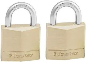 Master Lock - Solid Brass 30mm Padlock 4-Pin - Keyed Alike x 2