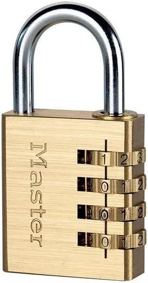 Master Lock - Brass Finish 40mm 4-Digit Combination Padlock