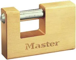 Master Lock - Rectangular 76mm Solid Brass Body Shutter Padlock