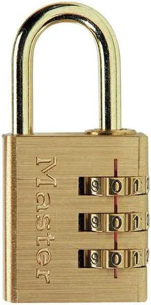 Master Lock - Brass Finish 30mm 3-Digit Combination Padlock