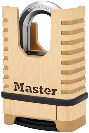 Master Lock - Excell Closed Shackle Brass Combination 58mm Padlock