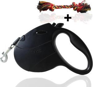 Heavy Duty Retractable Dog Leash,Likaty 16ft Strong & Durable Walking Leash for S to L Dogs up to 77 lbs Non Slip Grip Leashes for Small Medium Dogs,Black
