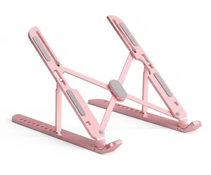 Portable Laptop Stand, Adjustable Laptop Holder Riser Computer Suitable for All Models of Desk Notebook Mount for Desk (Pink) Portable Laptop Stand, Adjustable Laptop Holder Riser Computer Suitable for All Models of Desk Notebook Mount for Desk (Pink)