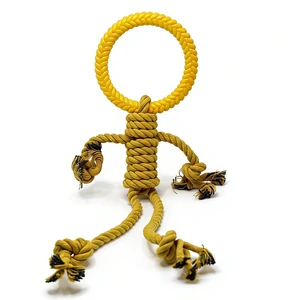 Likaty Dog Chew Toys for Aggressive Chewers, Indestructible Rope Dog Toy Puppy Chew Teething Toys for Large Medium Small Dogs,Yellow Likaty Dog Chew Toys for Aggressive Chewers, Indestructible Rope Dog Toy Puppy Chew Teething Toys for Large Medium Small Dogs,Yellow