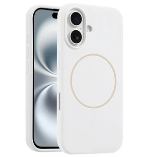 Silicone Magnetic Case for iPhone 17,Shockproof Slim Cover Full Covered Camera Protection Slim Drop Proof Durable Protective Cases - Blue white Silicone Magnetic Case for iPhone 17,Shockproof Slim Cover Full Covered Camera Protection Slim Drop Proof Durable Protective Cases - Blue white