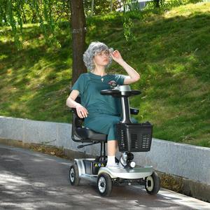 4 Wheels Handicapped Scooter Electric Mobility Scooter For Adult Elderly Disabled People Outdoor With Foldable Function