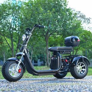 eHoodax 3 Wheel elecstric scooter with 18 Inch Off-road Fat Tire  Max Speed 40KM/H 3000 Powerful Motor 3 wheel Detachable battery Electric Scooter