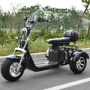 eHoodax Adult Electric 3 Wheel Scooter 2000W Motor Max Speed 35-45KM/H Max Load 250KG 18 Inch Off road Fat Tire Electric Scooter