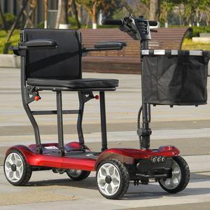 eHoodax Foldable 4 Wheel Electric Mobility Scooter For Seniors And Disabled  Double Battery Electric wheelchair