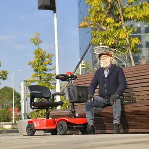 ehoodax Foldable mobility scooter suitable for outdoor use by the elderly and disabled