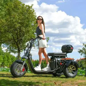 ehoodax Aldult Electric Tricycles 60V20AH 3000W Powerful Motor Max Speed 45KM/H Electric Scooter