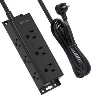 Surge Protector Power Strip - Mifaso 5Ft Extension Cord with Multiple Outlets, 9 Widely Spaced Outlets, Flat Plug, Wall Mount for Home Office Dorm