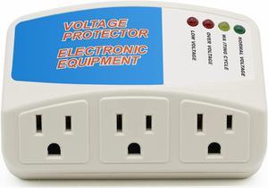 BSEED Surge Protector Power Strip Home Appliance, 3 Outlet Power Surge Protector, Voltage Protector Brownout Surge Refrigerator 1440 Watts, 120V, 12A, 1 Pack