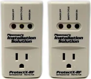 2 Pack Pipeman's Installation Solution Surge Voltage Protector 1800 Watts, White