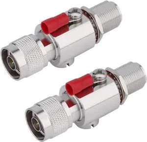 N Type Lightning Arrestor 0 to 6 GHz (N-Male/N-Female) 50ohm Pack 2
