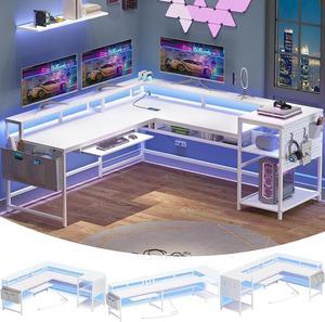 sedeta white gaming desk:white desk