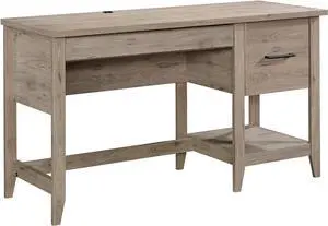 Sauder Summit Station Desk, L: 52.09" x W: 19.29" x H: 29.02", Laurel Oak Finish