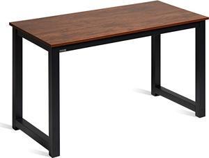 Monarch Specialties White Hollow-Core/Silver Metal Office Desk, 60-Inch