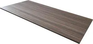 Kaboon Universal Tabletop 55"x27.5", Solid One-Piece Melamine Table Top, Double Desk L-Desk DIY, Home and Office Countertop,Eucalyptus/Dark Walnut