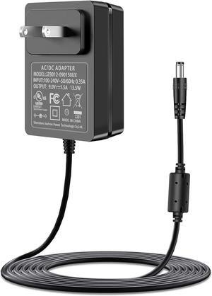 9V Power Adapter for Brother P-Touch PT-D210 PTD 210 PT-D200VP PTH110, 9 Volt DC Power Supply Replacement for Brother Label Maker Printer Charger AD-24 AD-24ES AD-20 AD-30.