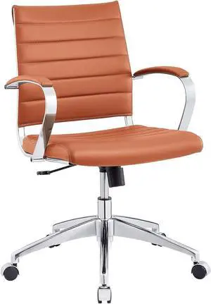 Modway Jive Ribbed, Mid Back Office Chair, Terracotta Modway Jive Ribbed, Mid Back Office Chair, Terracotta