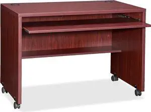 Lorell LLR48085 Essentials Computer Workstation, 5" Height X 42.5" Width X 39.25" Length, Brown