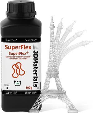 SuperFlex 500g has Balanced Softness with Strength(Shore 80A) Simulating Rubber or TPU for Flexible Prototypes, Made in Korea by 3DMaterials