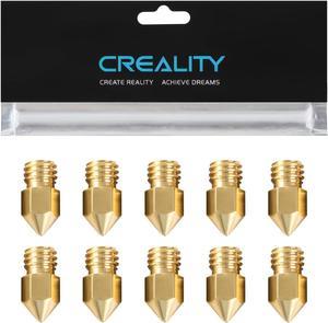 Creality Official Ender 3 0.4mm Nozzles 10 PCS, Brass 3D Printer Nozzles for Ender 3 V2/Ender 3 Pro/Ender 3 Max/Ender 5 Series and Sermoon D1