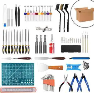 3D Printer Tools Kit, Mintion 82 PCS 3D Printer Accessories with Nozzle Cleaning Kit, Removable Multi-Function Screwdriver Kit, Deburring, Removal Tools, Cutters, Hobby Knife Set, Wrench Set etc