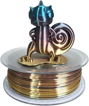 CC3D Silk Rainbow Multicolor PLA Filamentt 1.75mm 1KG 3D Printer Filament Multi Color Printing Materials Gradually Changing Color PLA Rainbow Mulitcolor Multicolored Metallic Color Gradient Filament