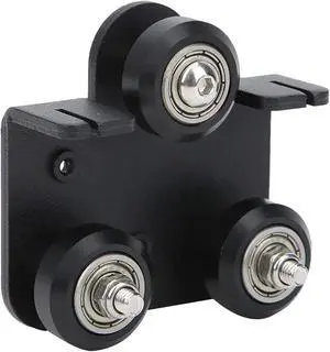 3Dman Extruder Back Support Plate with 3pcs 2020V POM Pulley for 3D Printers