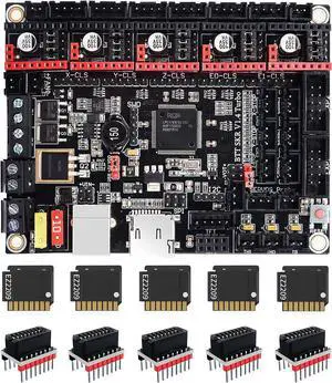 BIGTREETECH SKR V1.4 Turbo 32bit Control Board + 5Pcs EZ2209 Drivers + 5Pcs EZ Driver Connection Kit DIY for FDM 3D Printer Compatible with TFT35 E3 V3.0.1 Support EZ2209/TMC2209/TMC5160/TMC2130