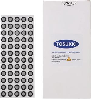 6mm Positioning Targets With Black Contour For 3D Scaner,3d scanning Markers/Dots/StickersReference Point Markers/Reflection Markers/For 3D Scaning and Optical tracking1200 Per Box