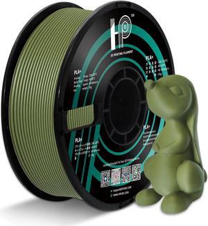 HP3DF Premium PLA Green Matte Amy Green Filament 1.75mm 1KG PLA 2.2Lbs PLA Toughness Enhanced 3D Printer Filament 100% Pure PLA Free 3D Pen Filament FDM Printing Material (Amy Green)