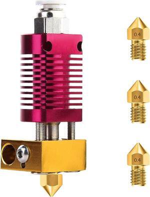 1 PCS 3D Printer Extruder Hotend with 3 PCS .4MM MK8 Nozzles Suitable for CR-10, CR10, CR10S, Ender 3, Ender 3 pro, Ender 5, Welcome to consult