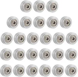 SIMAX3D 3D Printer POM Pulley Wheels, Plastic Linear Bearing Pulley Passive Round Wheel Roller Compatible for Creality Ender 3 Series, CR-10 Series, Anet A8, Mega S 3D Printer (26), Welcome to consult