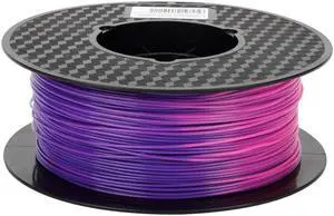 CC3D Color Change PLA Filament Purple Blue to Pink PLA Filament 1.75 mm 1KG 3D Printer Filament 2.2LBS Spool Heat Temp Color Changing Filament with Temperature PLA
