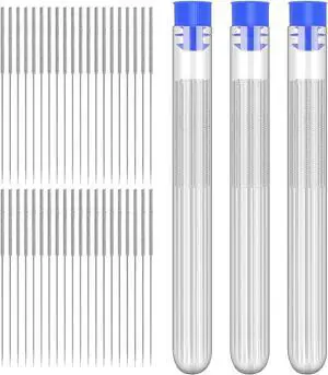 60 Pcs 3D Printer Nozzle Cleaning Kit 3D Printer Nozzle Cleaner 0.4 mm Nozzle Needle Stainless Steel Cleaning Needles for 3D Printer Accessory