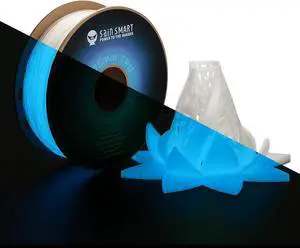 SainSmart - 540GBL Flexible TPU 3D Printing Filament, Glow in The Dark, Luminous Blue, 1.75 mm, 1 kg, Dimensional Accuracy +/- 0.04 mm
