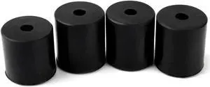 FYSETC Ender 3 V2 Solid Bed Mount, 4PCS(3 High, 1 Short) 3D Printer Leveling Parts, Ender 3 Pro Silicone Spacers, OD 0.63 in ID 0.16 in Heat-Resistant Column for CR-10 Ender 3 S1 Bottom Connect, Black