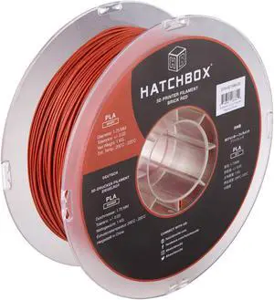 HATCHBOX Magic Stone PLA 3D Printer Filament, Dimensional Accuracy +/- 0.03 mm, 1 kg Spool, 1.75 mm, Brick Red